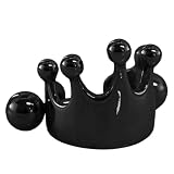 [ROQUE] 軟骨ピアス ボディピアス クラウン シールドバーベル 王冠 金属アレルギー 対応(1個売り) 14G ブラック