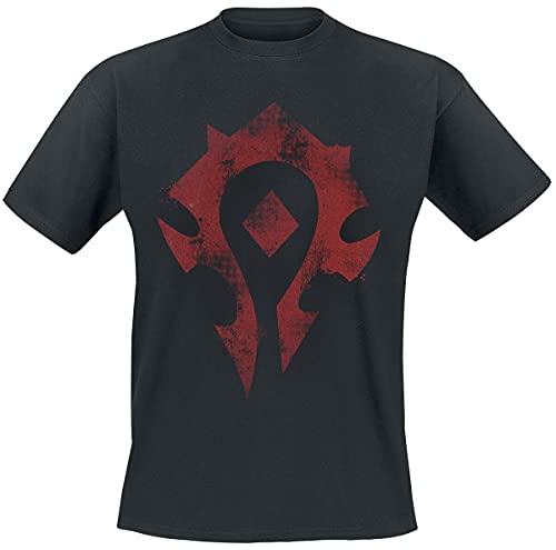 World of Warcraft Horde Uomo T-Shirt Nero XXL 100%...