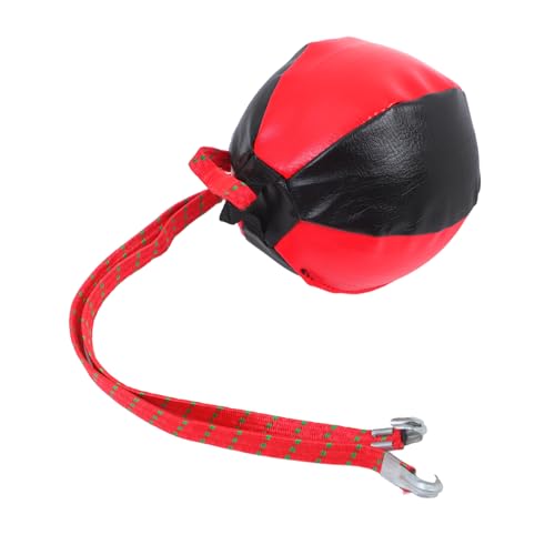 KOMBIUDA Adjustable Height Boxing Ball Reflex Action Speed Bag Punching Ball Game Boxing Equipment for Men Red/Black