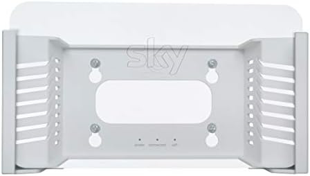 Q-View Latest Sky Q Booster Wall Mount Bracket (White) - Made in the UK - by Q-View (SE210UK, Plastic)
