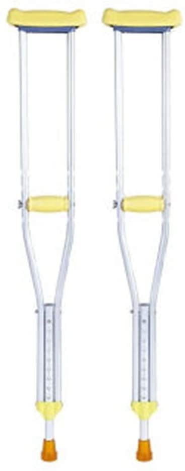 Béquilles de marche en acier inoxydable réglables taille M pour adultes