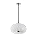 Dainolite 3 Light Mackerel Glass Pendant in White
