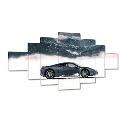 Peinture imprimee sur toile 200x100 cm de voiture de sport decoration murale salon