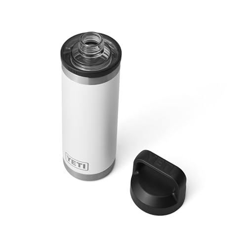 Image of YETI Rambler 18 oz Bottle, Vacuum Insulated, Stainless Steel with Chug Cap, White