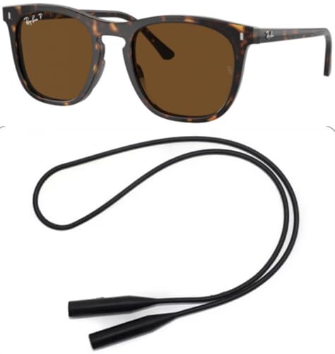 Ray-Ban RB2210 Sunglasses Bundle: RB 2210 902/57 Havana/Polar Brown Crystal Polarized and Universal Anti-slip Silicone Leash2
