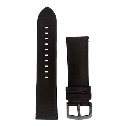 Emporio Armani Armbanduhren für Herren 22mm, Schwarz Leder, original ersatzband für AR2461