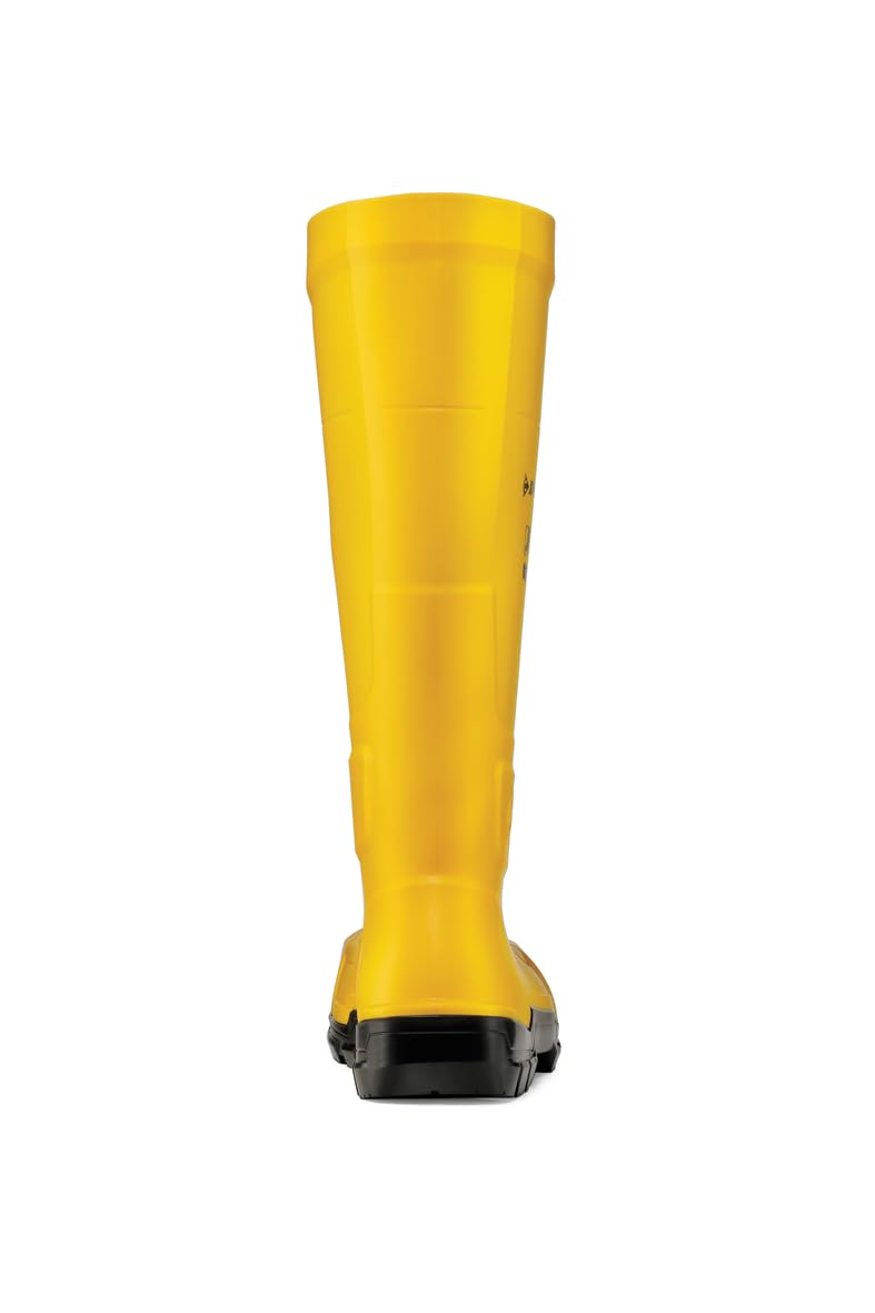 DUNLOP JobGuard S5 – Bottes de travail pour hommes et femmes - Bottes de sécurité – Imperméable - Embout en acier - Antidérapant SRC - Résistant aux produits chimiques – Jaune – Pointures 35 à 50