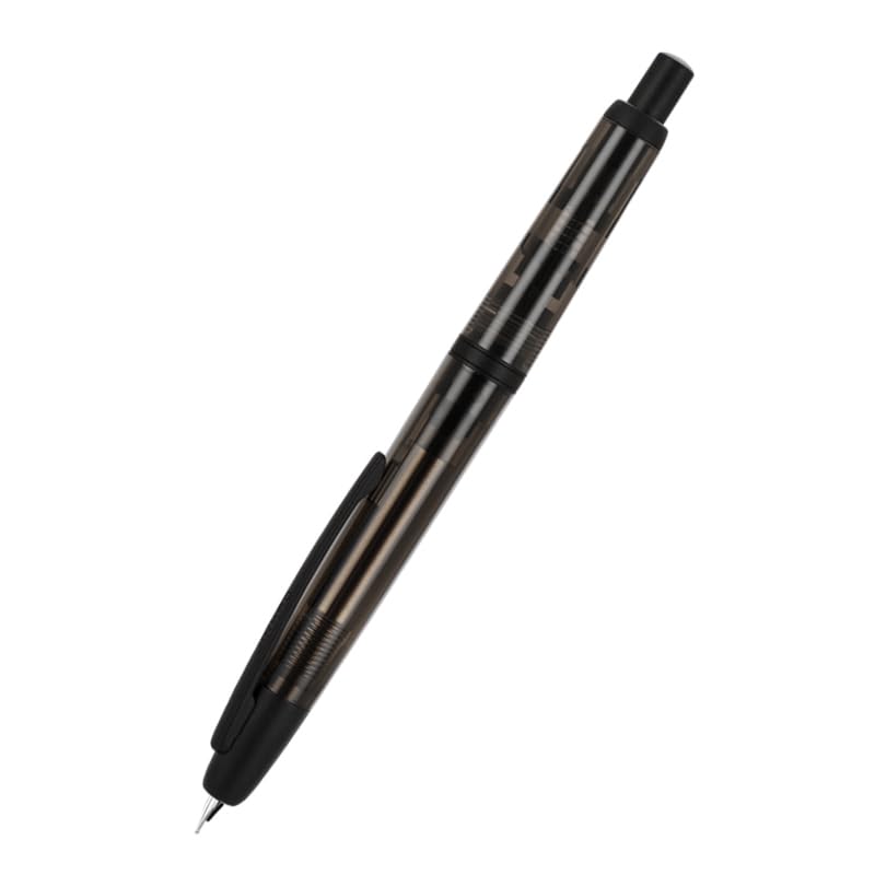 Jinhao 20 Press Retractable Fountain Pen Extra Fine Nib with Converter Resin Writing Gift Pen, Transparent Black Transparent Black Extra Fine Nib