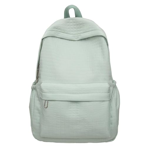2026 Una mochila casual de gran capacidad estilo coreano Instagram para estudiantes de secundaria y preparatoria, verde, Talla única