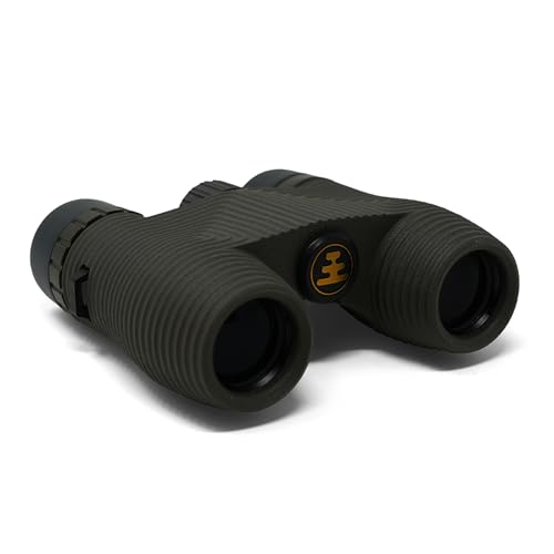 Nocs Provisions Standard Issue 8x25 Waterproof Binoculars, 8X Magnification, Bak4 Prism, Wide View Multi-Coated Lenses for Bird Watching, Hiking & Backpacking - Charcoal Black