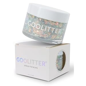 Face, Body & Hair Holographic Clear White Glitter Gel [Snowy Cloud] 2oz (60mL) | Chunky | K-Beauty | Halloween, Festival, EDM, Rave, Party, Concert, Costume Makeup| Vegan, Cruelty Free