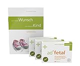 adfetal vegan pränatal - Optimal versorgt bei Kinderwunsch, Schwangerschaft & Stillzeit - Folsäure, Jodid, Vitamin D, Algen DHA - 90 Weichkps.+"Vom Kinderwunsch zum Wunschkind" von Prof. Bühling