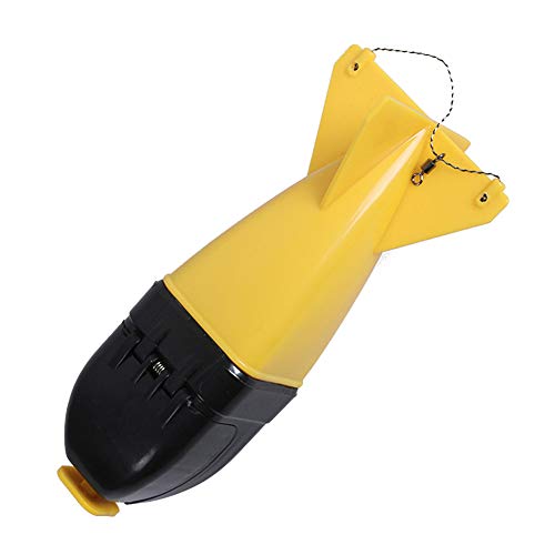 Lovelychica Fishing Spod Bomb Bait Carp Float Tackle Feeder Bait Traps Tackle Pellet Rocket Feeder Float Bait Holder Maker Tackle Tool Accessories