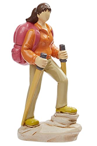 Color-Up.Shop Wanderin, 9,5 cm, Weiß, Geblümt, Figurine, Garten, Dekorativ, Alle Altersgruppen