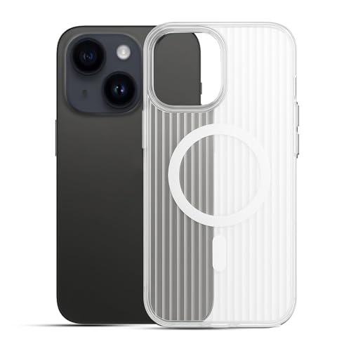 Image of AIBEX Protective Back Case Cover Compatible for iPhone 13 /14 | Camera & Body Protection| Shockproof,Scratch Resistant| Mag-Saf Wireless Charging Support - Black