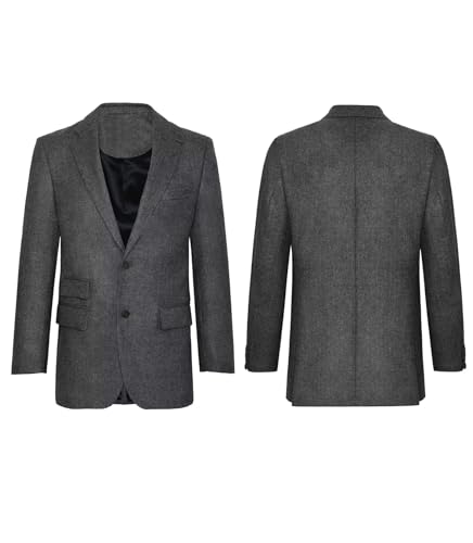 Men's 3 Pieces Tweed Knit Suit Wedding Winter Blazer Slim Fit Single Breasted Jacket Vest Trousers Party Set3