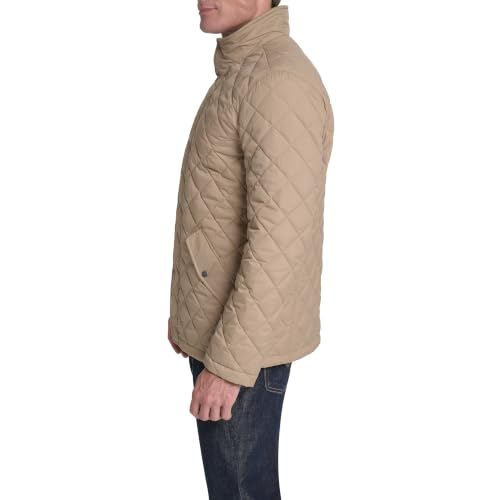 Image of Cole Haan Men's Stand Collar Quilted Jacket Coat