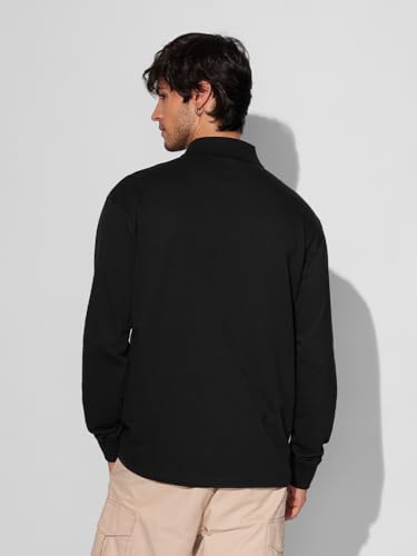 Image of The Souled Store Street Division Men and Boys Long Sleeves Collared Neck Multicolor Color Blocked Cotton Rugby Polos