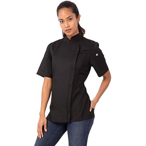 Chef Works Women's Bcwsz006blks Chef s Jacket, Black, UK Cover