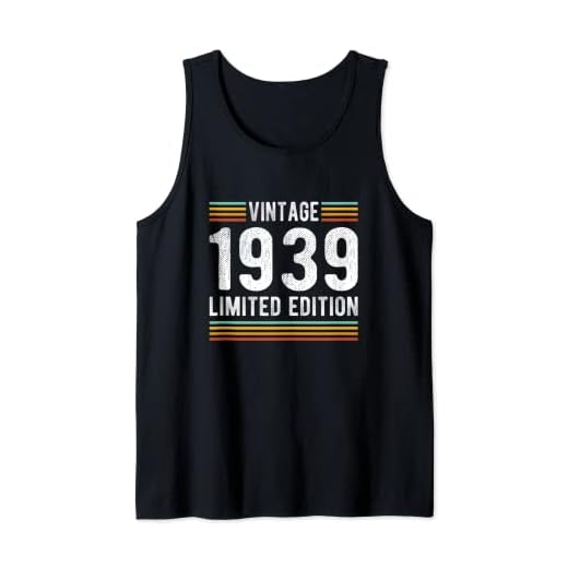 Vintage 1939 Edición Limitada 83 Años Cumpleaños 83 Camiseta sin Mangas