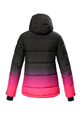 killtec Mädchen Skijacke/Ski-Steppjacke mit Kapuze und Schneefang KSW 330 GRLS SKI QLTD JCKT, pink, 128, 42469-000