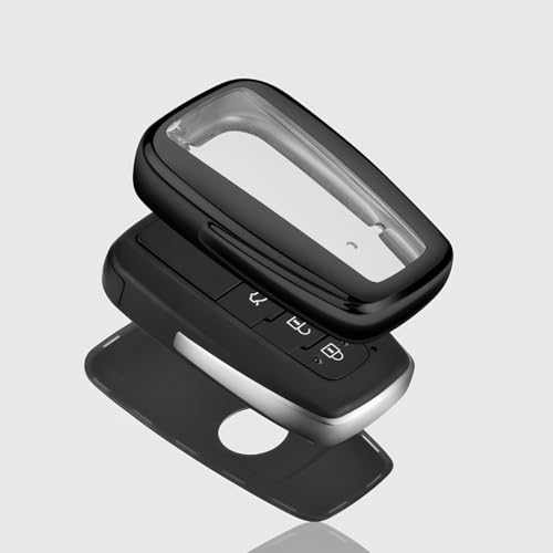 Funda para Llave Toyota Mirai 2020-2025 en TPU Negro con Llavero Integrado 4