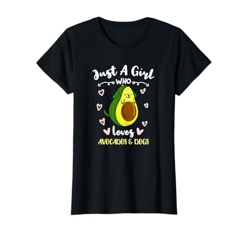 Nur ein Mädchen das Avocados und Hunde liebt T-Shirt