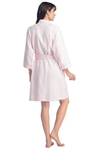 Fishers Finery Women's Terry Bathrobe; Kimono Style; Front Pockets2