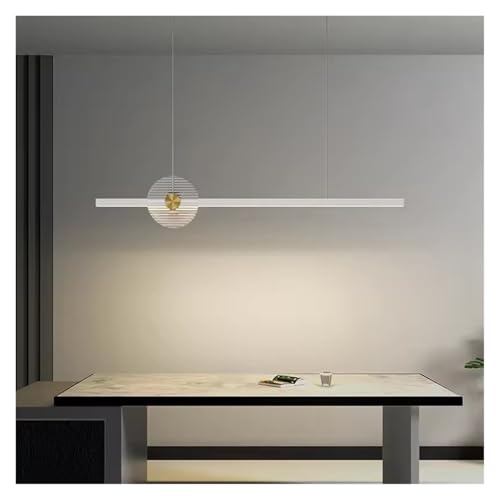 Chandelier LED moderne 120cm suspension design nordique noir blanc luminaire salon restaurant