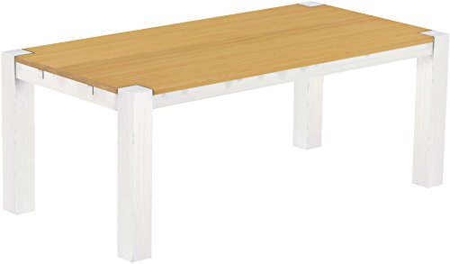 Esstisch Rio Kanto 200x100 cm Eiche hell Weiss Pinie Massivholz Größe und Farbe wählbar Esszimmertisch Küchentisch Holztisch Echtholz vorgerichtet für Ansteckplatten Tisch ausziehbar Brasilmöbel Esstisch Rio Kanto 200x100 cm Eiche hell Weiss Pinie Massivholz Größe und Farbe wählbar Esszimmertisch Küchentisch Holztisch Echtholz vorgerichtet für Ansteckplatten Tisch ausziehbar Brasilmöbel