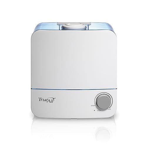 Hamilton Beach TrueAir Cool Mist Humidifiers for Bedroom Large Room, 5.5L, Whisper Quiet, Rotating Nozzle, Auto-Shutoff, Filter-Free, White (04700) Hamilton Beach TrueAir Cool Mist Humidifiers for Bedroom Large Room, 5.5L, Whisper Quiet, Rotating Nozzle, Auto-Shutoff, Filter-Free, White (04700)