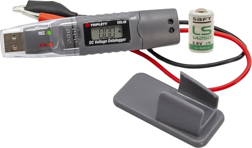 Image of Triplett VDL48 DC Voltage USB Datalogger - Monitors Single Channel DC Voltage (48V max)