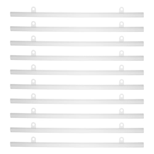 Unomor 10Pcs PVC Poster Hanger Rail Strip Bar 15.66In for Painting Frame Scroll Display and Poster...