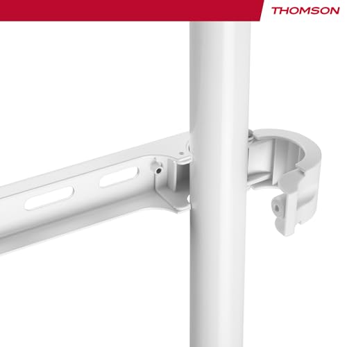 Thomson - Meuble TV d'intérieur en métal S604 pour téléviseurs de 65 à 86 Pouces, Support TV Universel Poids jusqu'à 60 kg – VESA 200 x 200 – 600 x 400