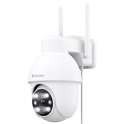 GALAYOU Camara Vigilancia WiFi Exterior - 2K Camar...: Imagen Ultra Clara de 2K y Zoom de inclinación panorámica: La camara vigilancia exterior se ve más nítida que la con 1080P con resolución 2K. La camara wifi cuenta con un rango de rotación horizontal de 335º y vertical de 90º, manteniendo su propieda...