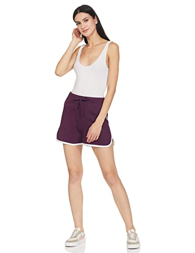 Image of Amazon Brand - Symbol Women's Cotton Blend Regular Fit Lounge Shorts (Pack of 2)