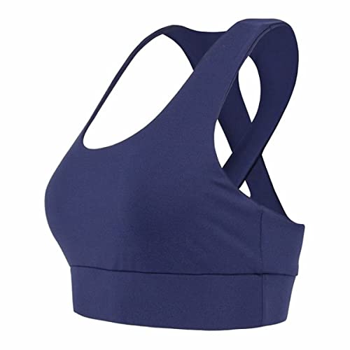 Sujetador deportivo azul oscuro Joluvi talla M con espalda deportiva de alta flexibilidad
