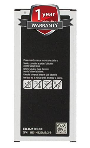 Image of THE BATTERY STORE Original BJ510CBE Battery for Samsung Galaxy J5 2016 Edition J5 2016 J510 J510FN J510F j5108 j5109 Battery with1 year warranty and high capacity battery backup. Carefully check your phone model and purchase (FOR SAMSUNG J510)