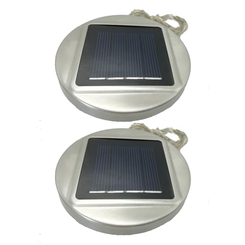 iaoskqwu Panel de luz solar de repuesto de 2 piezas de 8 cm para faroles, para jardín, exterior, ABS, luz solar de repuesto para farolillos.