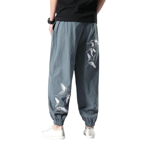 Pantalon Ethnique Chinois Brodé pour Homme : Idéal pour vos Moments Détente