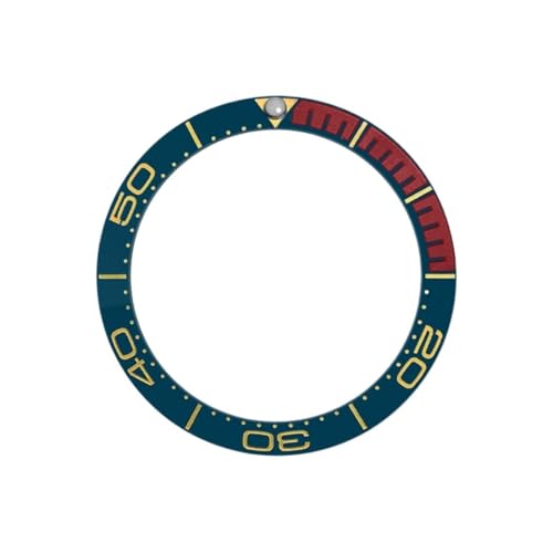 1�� 38mm Sea300 �J�[�u�h�Z���~�b�N�x�[���C���T�[�g SKX007 �V�[�}�X�^�[ 300 �E�H�b�`�P�[�X�����O �X�y�A�p�[�c(08 Bezel Insert)