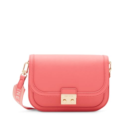 Image of Anne Klein Women's Anne Klein Medium Flap Crossbody With Push Lock and Web Strap