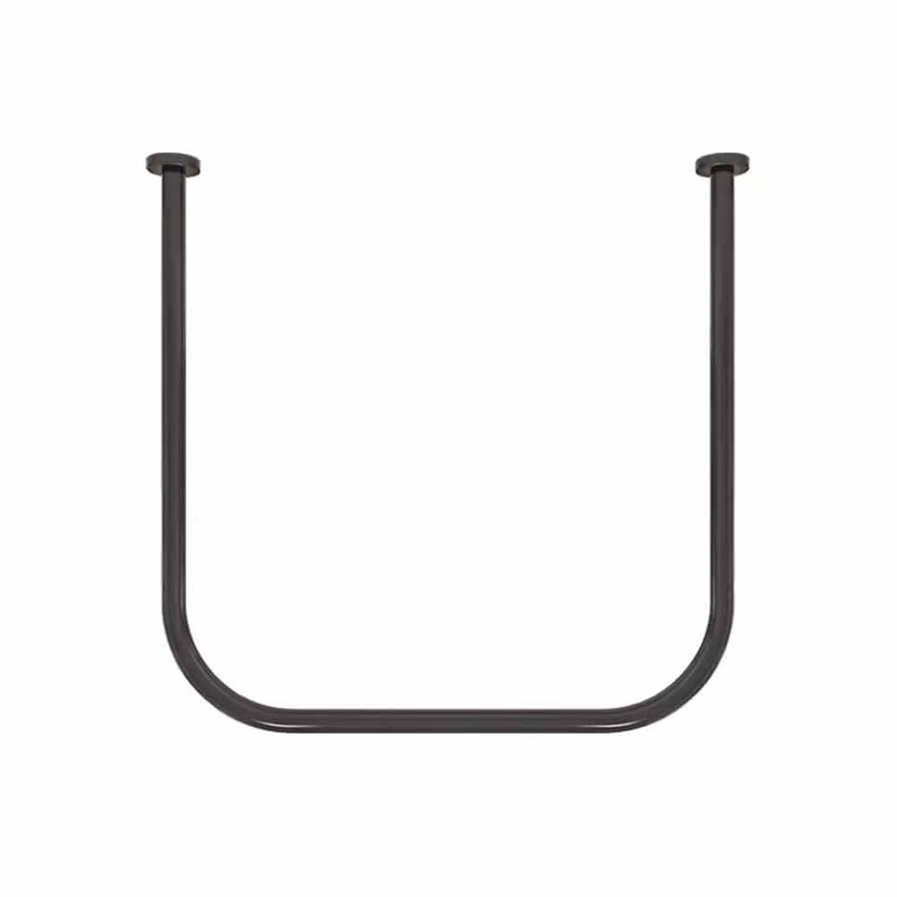 Tringle à Rideau de Douche en U Robuste et Durable avec Anneaux Fluides