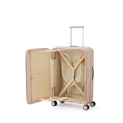 Image of American Tourister Bitbloc | Check-in Trolley Bag (68.5 cm) | 69 Ltrs | 360 8 Wheel Spinner | Hard Case | Recessed TSA Lock | 3 Years Global Warranty | Coffee