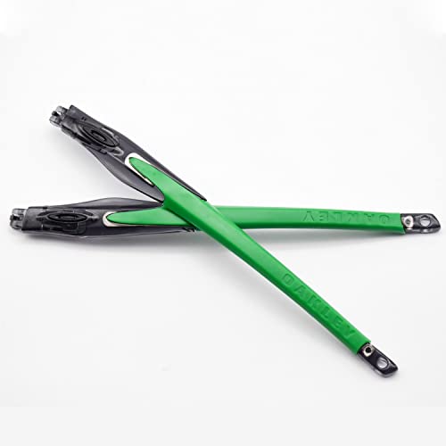 Kit branches caoutchouc bleu vert pour lunettes Oakley Crosslink Sweep Switch