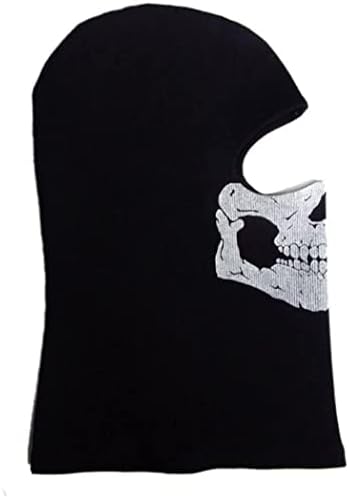 Unisex Ghost Print Balaclava Mask Ghosts Skull Full Face Mask Windproof Ski Mask Motorcycle Face Masks for Men Women Men's Costume Masks Face Mask for Cosplay Halloween Mask.