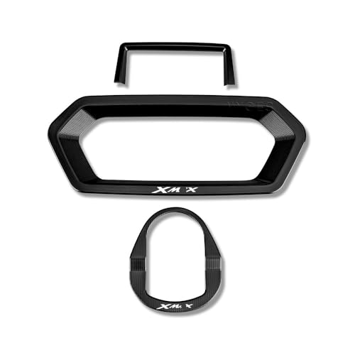 Verrouillage porte XMAX 300 et cache-bouton pour effacer les micro-rayures