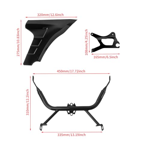 HDBUBALUS Motorcycle Side Fairing Panel Support Bracket Kits Fit for Harley CVO Road Glide FLTRXSE 2023-2025 CVO Road Glide ST FLTRXSTSE 2024-2025 Accessories Gloss Black by HDBUBALUS - Image 5
