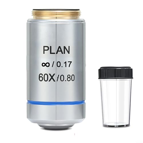 Costruzione stabile della lega di alluminio di progettazione acromatica lente 60X dellobiettivo del microscopio