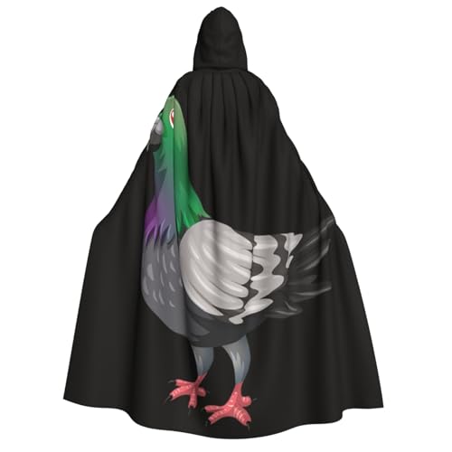 Cape corbeau à capuche style pigeon pour un cosplay de carnaval sans stress